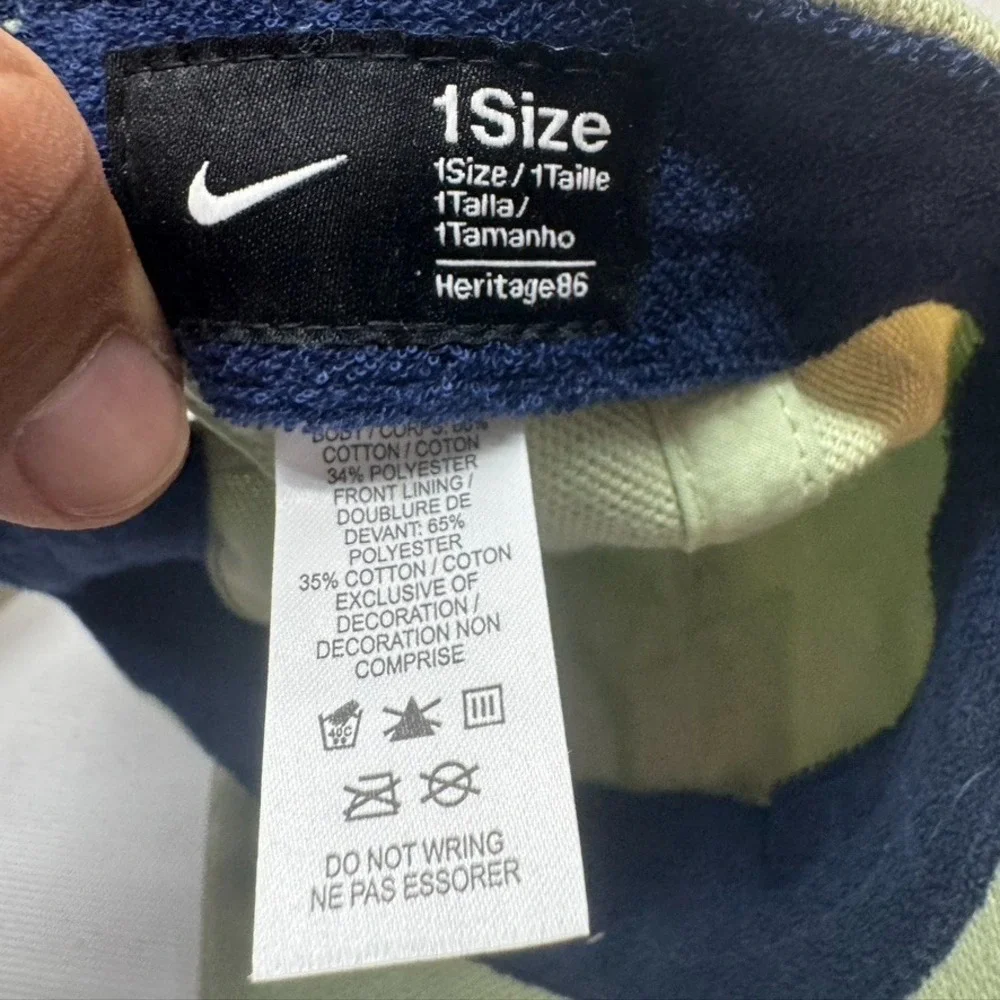 Nike Tennis Heritage 86 Court‎ Logo Hat Cap Strapback Honey Dew Green DJ6147-343